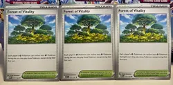 (Set Of 3) Pokemon Mega Evolution TCG Trainer Card Forest Of Vitality (117/132) - Image 1