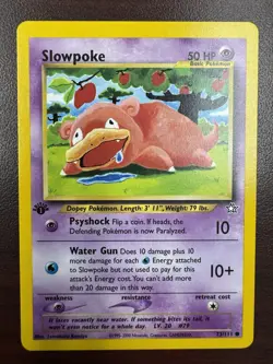 Slowpoke 1st Edition - Neo Genesis 73 /111 - Pokemon TCG Card - Vintage - LP+ - Image 1