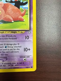 Slowpoke 1st Edition - Neo Genesis 73 /111 - Pokemon TCG Card - Vintage - LP+ - Image 5