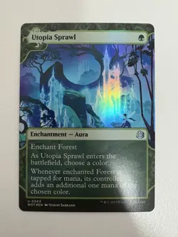Utopia Sprawl Foil Showcase MTG Magic the Gathering Card NM Near Mint WOT - Image 1