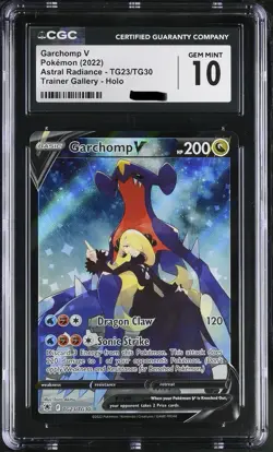 Garchomp V CGC 10 Astral Radiance TG23/TG30 Pokemon Card 2022 Trainer Gallery FA - Image 1