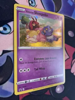 Galarian Slowpoke SWSH126 Evolving Skies Black Star Promo Holo Pokemon Card NM - Image 2