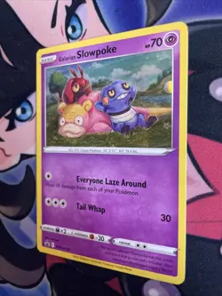 Galarian Slowpoke SWSH126 Evolving Skies Black Star Promo Holo Pokemon Card NM - Image 3