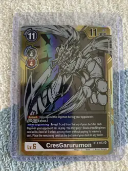 Digimon Card Game CresGarurumon BT3-073 Alternate Gold Foil Alt Art SR - Image 1