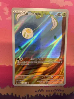 Pokemon Card Tarountula 199/198 Scarlet & Violet Illustration Rare Near Mint - Image 1