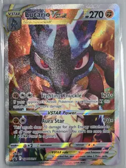 Pokemon Lucario VSTAR SWSH291 Sword & Shield Promo Card, NM Condition - Image 3