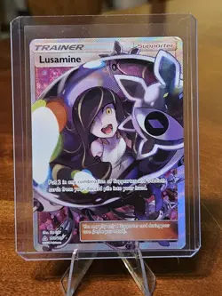 LUSAMINE 2018 POKEMON TCG FULL ART SUN & MOON ULTRA PRISM TRAINER CARD #153/156 - Image 1
