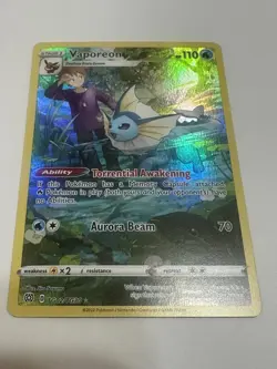 Vaporeon TG02/TG30 Trainer Gallery Brilliant Stars Pokemon Card Mint - Image 4