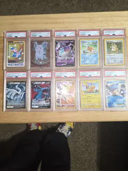 Graded Pokemon Card Lot Of 10+ PSA/CGC Vintage Slabs - Base Set & First Edition - Image 1