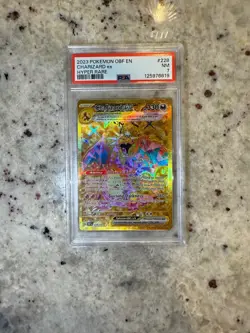 Charizard Ex 228/197 - Hyper Rare Gold Obsidian Flames Pokemon Card PSA 7 NM - Image 1