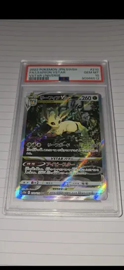 PSA 10 Leafeon VSTAR 210/172 VSTAR Universe SAR Japanese Pokemon Card - Image 1