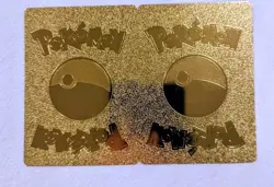 Gold Pikachu Cosplay Pokemon Card Lot of 2 - CUSTOM FAN ART Display Collectible - Image 2