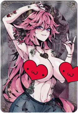 ACG Hentai sexy Card - Yae Miko (punk) - Genshin Impact - Foil Ѡ sexy waifu - Image 1