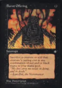 Burnt Offering - Ice Age: #116, Magic: The Gathering Nm R107 - Image 1