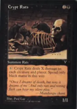 Crypt Rats - The List Reprints: #VIS-55, Magic: The Gathering Nm R107 - Image 1