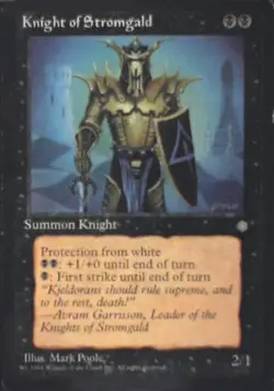 Knight of Stromgald - Ice Age: #138, Magic: The Gathering Nm R107 - Image 1