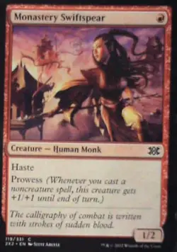 Monastery Swiftspear - Double Masters 2022: #119, Magic: The Gathering Lp R96 - Image 1