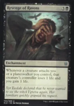 Revenge of Ravens - Throne of Eldraine: #104, Magic: The Gathering Nm R92 - Image 1