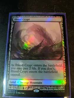 [1x] Blood Crypt - Foil Slight Play, English Expedition Lands MTG Magic - Image 1
