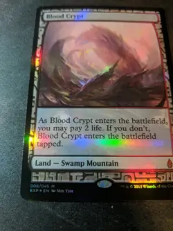 [1x] Blood Crypt - Foil Slight Play, English Expedition Lands MTG Magic - Image 4