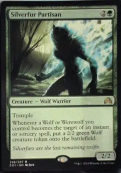 Silverfur Partisan - Shadows over Innistrad: #228, Magic: The Gathering Nm R87 - Image 1