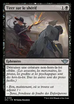 Shoot the Sheriff Outlaws of Thunder Junction NM MTG Non-Foil - Image 1