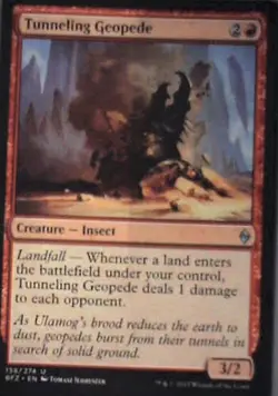 Tunneling Geopede - Battle for Zendikar: #158, Magic: The Gathering Nm R84 - Image 1