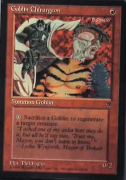 Goblin Chirurgeon (Foglio) - Fallen Empires: #54b, Magic: The Gathering Nm R83 - Image 1