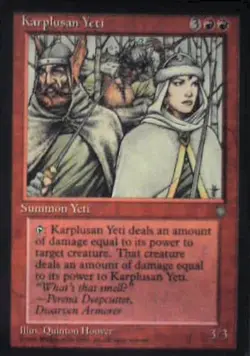 Karplusan Yeti - Ice Age: #197, Magic: The Gathering Nm R83 - Image 1