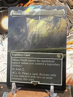 MTG | Minas Tirith (Borderless) (✨Surge Foil✨) [LOTR] - Image 1