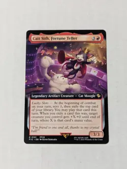 Cait Sith, Fortune Teller (Extended Art) - MTG Final Fantasy (Regular) - Image 1
