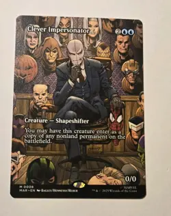 MTG Spiderman Clever Impersonator (Borderless) 0008 Regular M/NM - Image 1