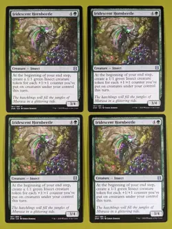 Iridescent Hornbeetle x4 Zendikar Rising 4x Magic the Gathering MTG - Image 1