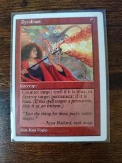 Pyroblast MTG Core Set 5th Edition Regular (MINT/Off Center) - Image 1