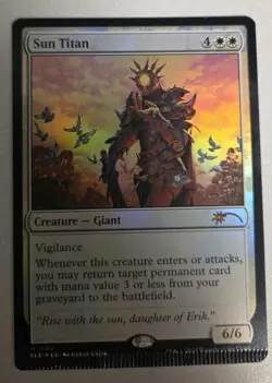 MTG Misprint Foil Sun Titan Large Crimp Magic The Gathering Secret Lair - Image 1