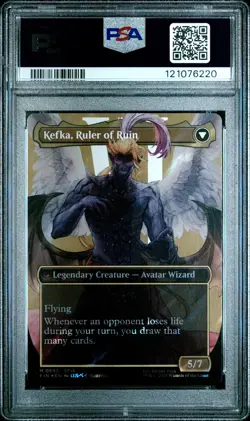 2025 MTG FINAL FANTASY #0543 KEFKA, COURT MAGE/KEFKA, RULER OF RUIN PSA 10 - Image 2