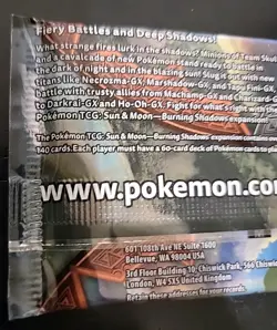Pokemon TCG Sun & Moon BURNING SHADOWS BOOSTER PACK - New/Sealed - Image 4