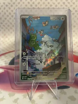 Chatot 181/162 Sv05: Temporal Forces Holo Illustration Rare Pokemon TCG NM - Image 1