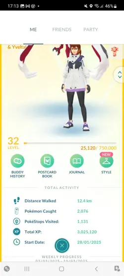 Pokemon Go (Stage 32) Shiny Legendary Yveltal ( 27 Legendarys ) - Image 1