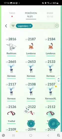 Pokemon Go (Stage 32) Shiny Legendary Yveltal ( 27 Legendarys ) - Image 4