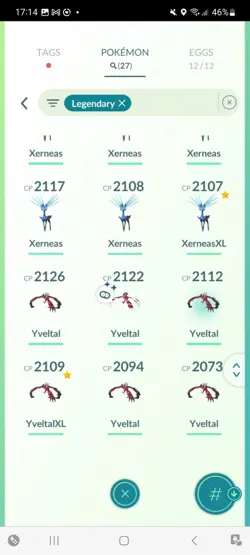 Pokemon Go (Stage 32) Shiny Legendary Yveltal ( 27 Legendarys ) - Image 5