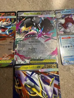 Pokemon Mega Evolution 4 Card Ex Lot Mega Camerupt Mega Mawile Mega Latias - Image 3