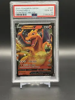 Charizard V #019/189 Darkness Ablaze PSA 10 Gem Mint Pokemon Card - Image 1