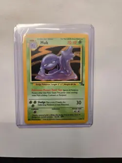 Pokemon TCG Muk Fossil 13/62 Holo 1999-2000 Wizards Base Set Copyright Holo Rare - Image 1