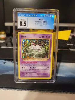 CGC 8.5 Pokemon TCG Mew XY Evolutions 53/108 Holo Holo Rare - Image 1