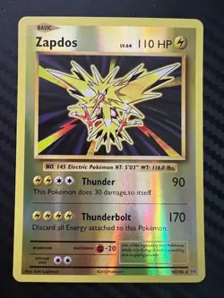 Pokemon TCG Zapdos XY Evolutions 42/108 Reverse Holo Rare VLP - Image 1