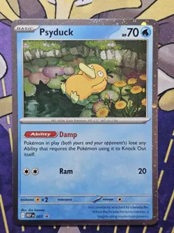 2025 Pokemon TCG Mega Evolutions Promo - Psyduck #7 - NM - Image 1