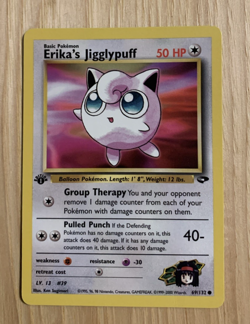 1st Edition Erika’s Jigglypuff 69/132 - Gym Challenge - Near Mint - Image 1