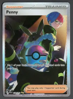Pokemon TCG Paldean Fates 239/091 Penny Illustration Rare - Image 1