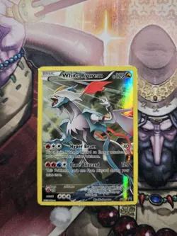 Pokemon White Kyurem XY81 XY Full Art Holo Black Star Promo HP - Image 1